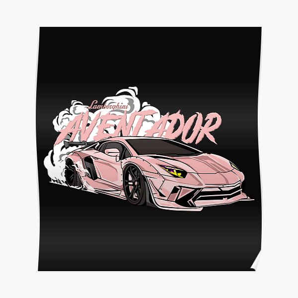 Lamborghini Aventador SuperCar Rancing Pink