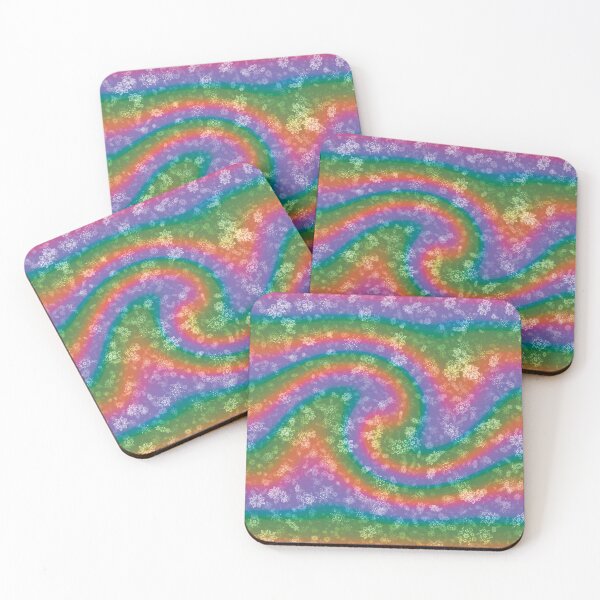 Item preview, Bright Rainbow Swirl Snowflakes designed and sold by James-Cole.