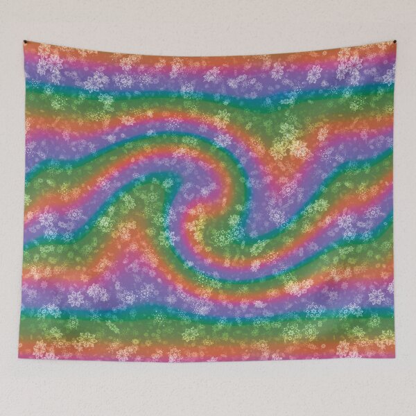 Item preview, Bright Rainbow Swirl Snowflakes designed and sold by James-Cole.