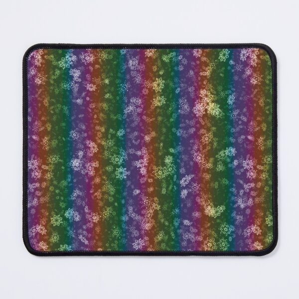 Item preview, Dark Rainbow Stripes Snowflakes designed and sold by James-Cole.