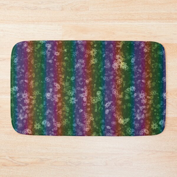 Item preview, Dark Rainbow Stripes Snowflakes designed and sold by James-Cole.