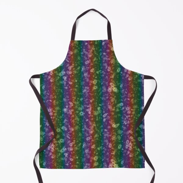 Item preview, Dark Rainbow Stripes Snowflakes designed and sold by James-Cole.