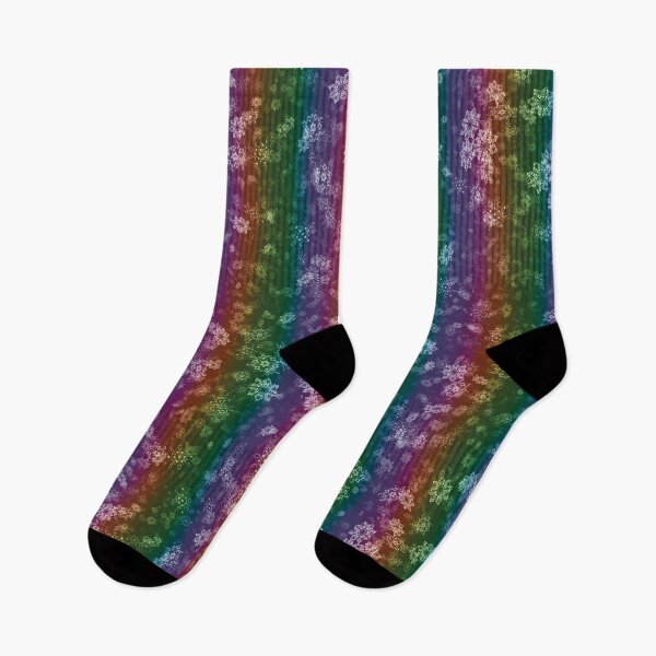 Item preview, Dark Rainbow Stripes Snowflakes designed and sold by James-Cole.