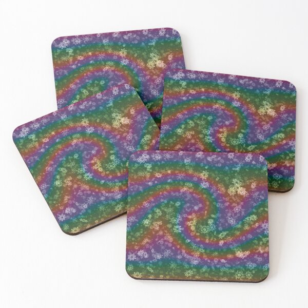 Item preview, Dark Rainbow Swirl Snowflakes designed and sold by James-Cole.