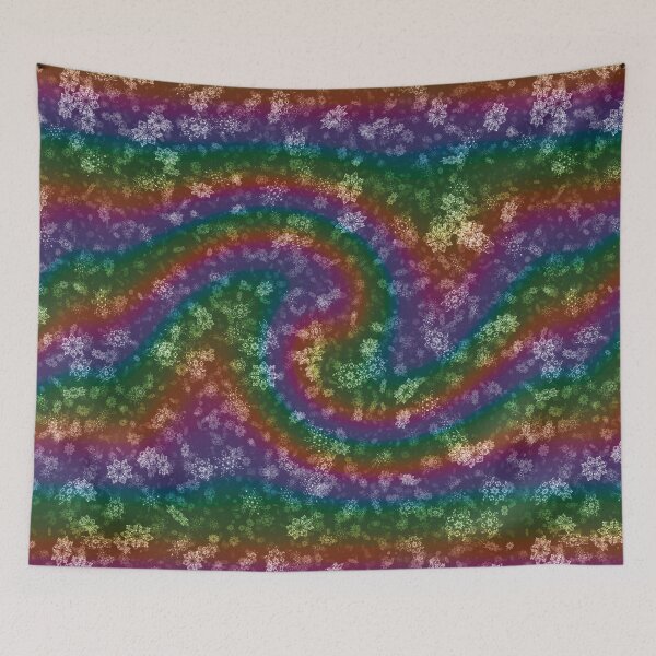 Item preview, Dark Rainbow Swirl Snowflakes designed and sold by James-Cole.
