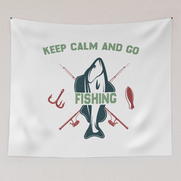 Item preview, Keep calm and go fishing 40 designed and sold by gonzalogranados.