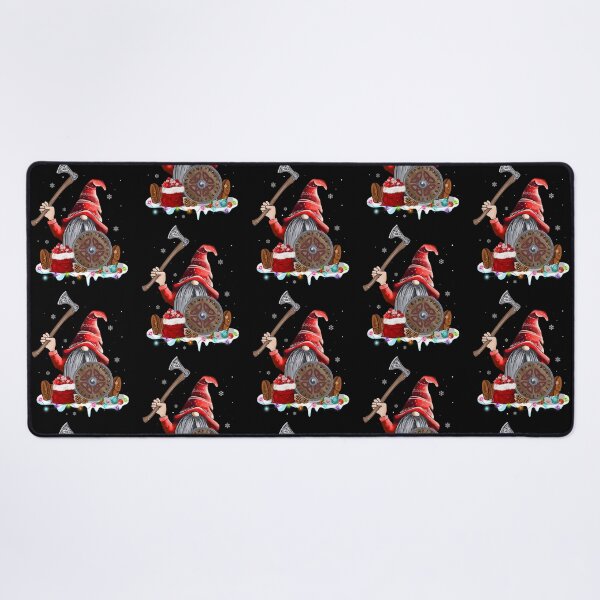 Item preview, Norse Mythology Xmas Red Hat Gnome Beard Viking Weapons Christmas designed and sold by tuanitus.