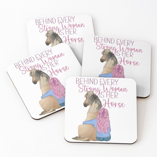 Item preview, Behind Every Strong Woman Is Her Horse designed and sold by Wheeler-Styl3.
