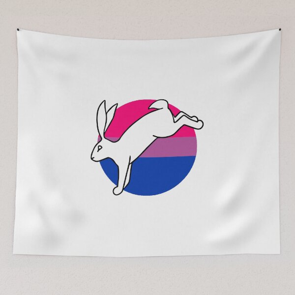 Item preview, Bisexual Pride Bunny designed and sold by TheQueerOwl.