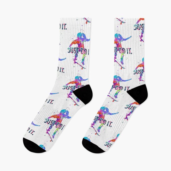 Item preview, Skateboarding Bright Watercolor  designed and sold by AverilArt.