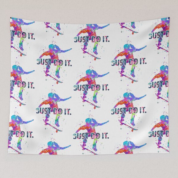 Item preview, Skateboarding Bright Watercolor  designed and sold by AverilArt.