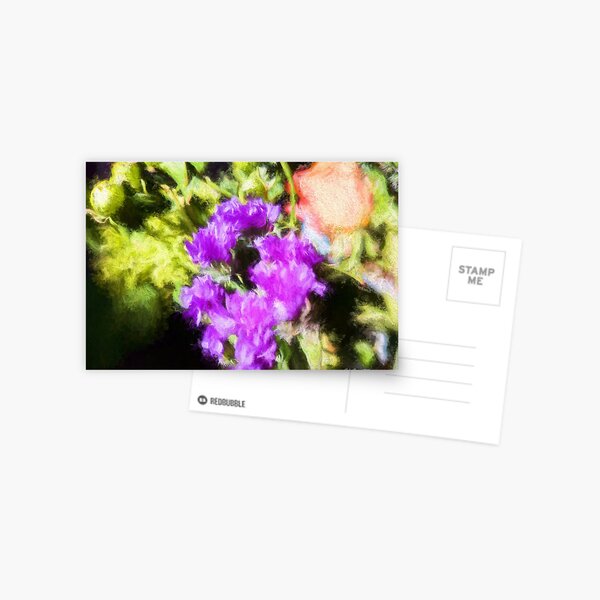 Impressionistic Floral Bouquet Postcard