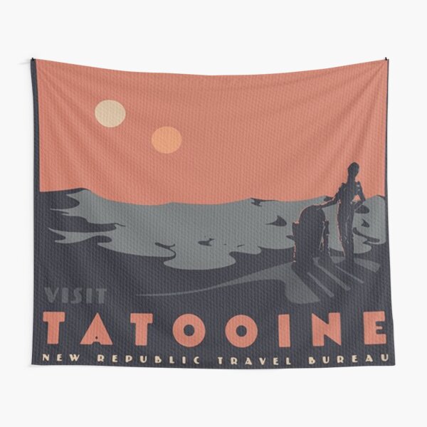 Vista previa del artículo con la obra «Visita Tatooine», diseñado y vendido por crystaljgoode.
