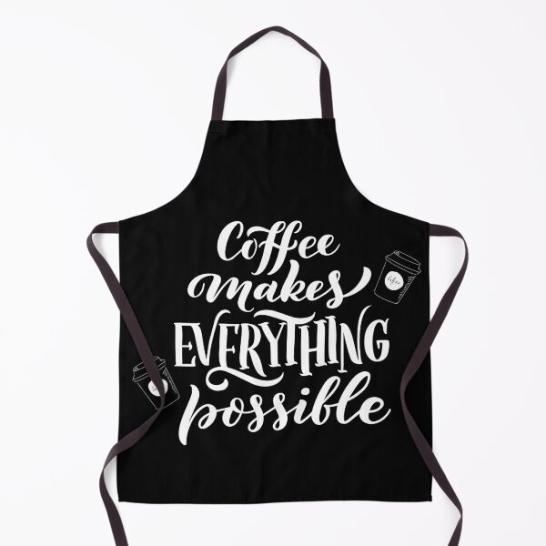 Item preview, coffee makes everything possible - coffee quote designed and sold by Hoetoons.