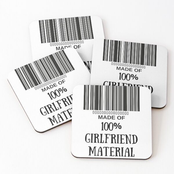 Item preview, Made Of Girlfriend Material- Funny Barcode unique designed and sold by MAEffects.