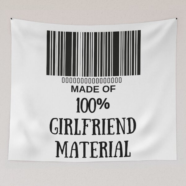 Item preview, Made Of Girlfriend Material- Funny Barcode unique designed and sold by MAEffects.