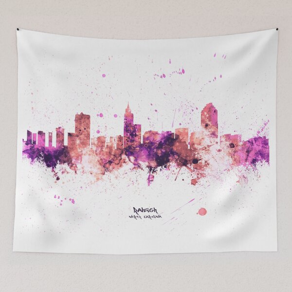 Item preview, Raleigh North Carolina Skyline designed and sold by ArtPrints.
