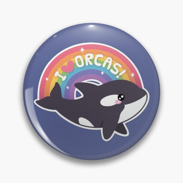 Item preview, Cute I Love Orcas Rainbow designed and sold by rustydoodle.