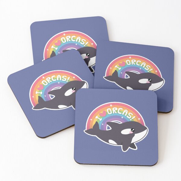 Item preview, Cute I Love Orcas Rainbow designed and sold by rustydoodle.