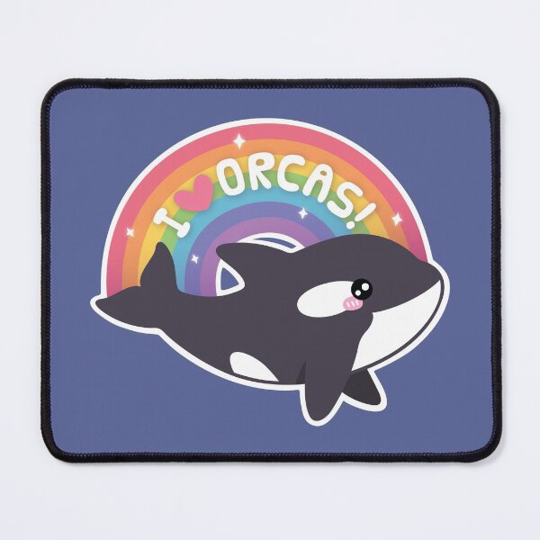 Item preview, Cute I Love Orcas Rainbow designed and sold by rustydoodle.