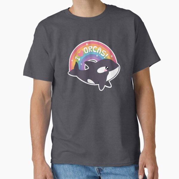 Item preview, Cute I Love Orcas Rainbow designed and sold by rustydoodle.
