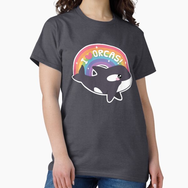 Artikel-Vorschau von Süß, ich liebe Orcas Rainbow, designt und verkauft von rustydoodle.
