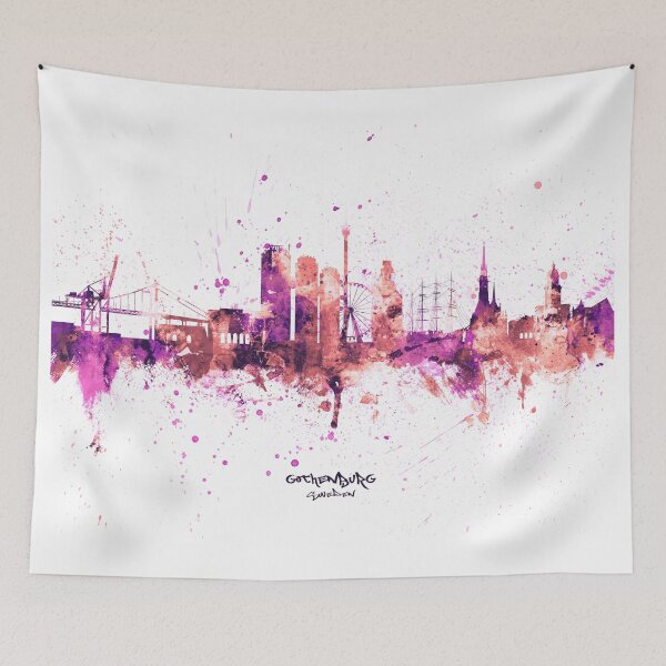 Item preview, Gothenburg Sweden Skyline designed and sold by ArtPrints.