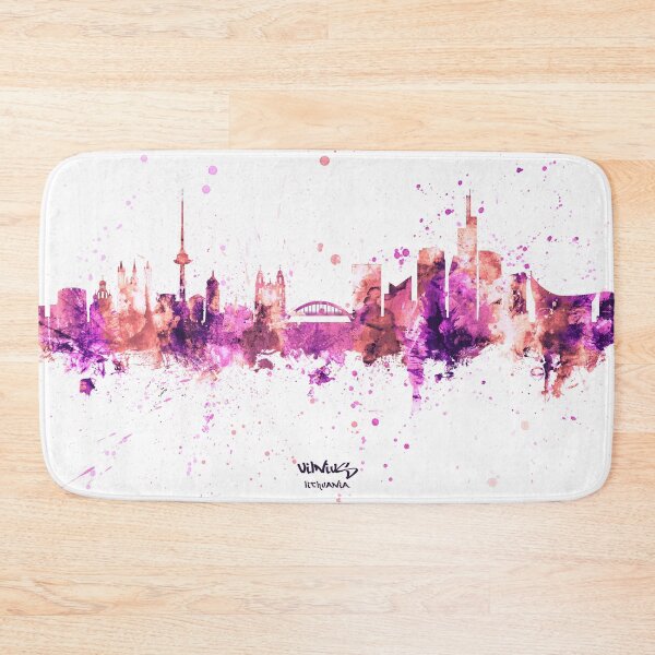 Item preview, Vilnius Lithuania Skyline designed and sold by ArtPrints.