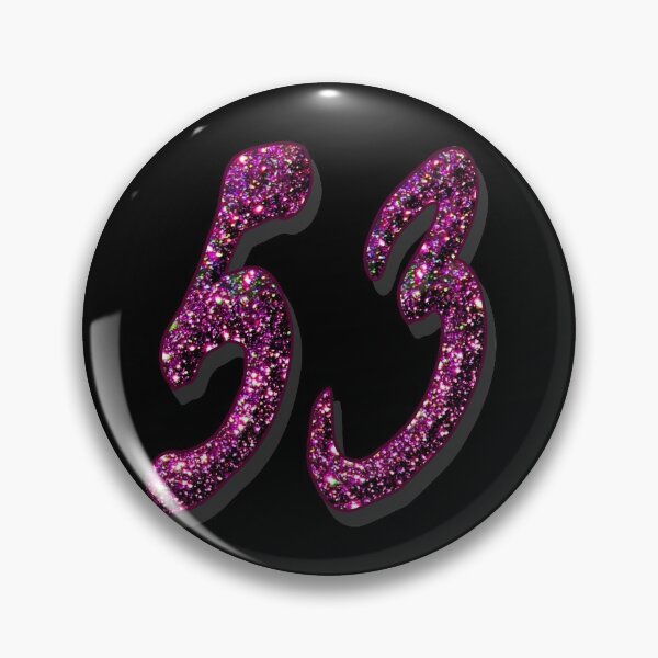 Item preview, 53rd Birthday Anniversary - Purple Glitter Numbers designed and sold by GlamourChick.