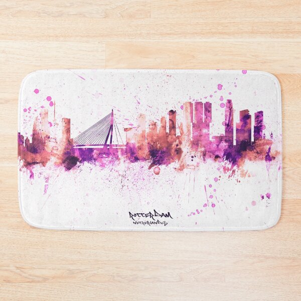 Item preview, Rotterdam The Netherlands Skyline designed and sold by ArtPrints.