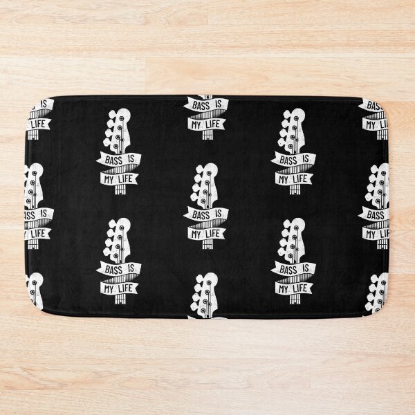 Item preview, Bass is My Life Bass Guitar Headstock Dark Theme designed and sold by nightsworthy.