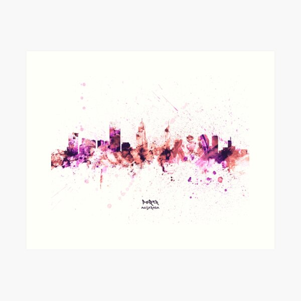 Item preview, Perth Australia Skyline designed and sold by ArtPrints.