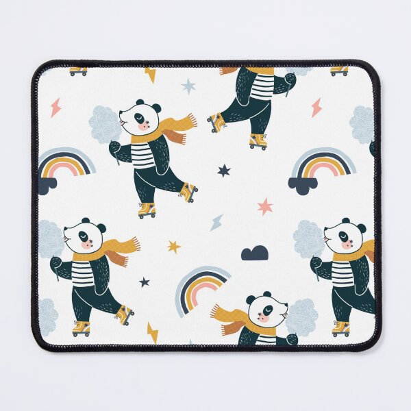 Item preview, Funny happy little cartoon panda skating designed and sold by MignonBeauty.