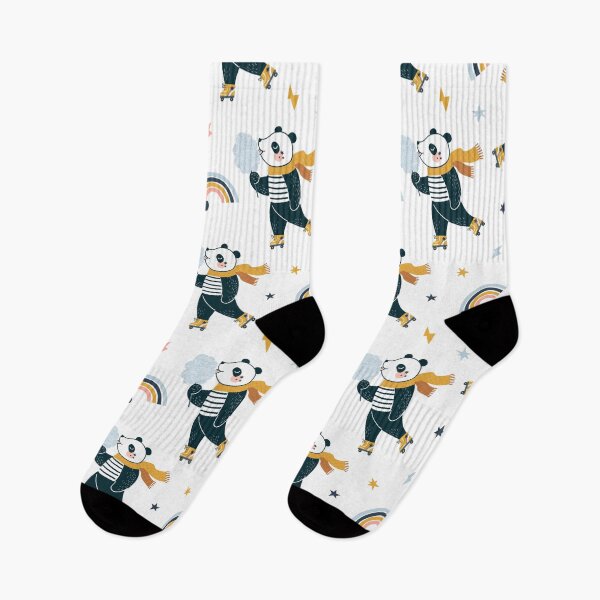 Item preview, Funny happy little cartoon panda skating designed and sold by MignonBeauty.