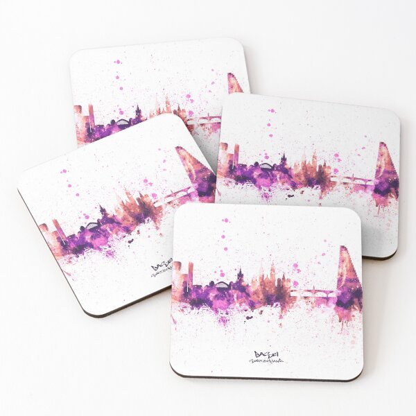 Item preview, Basel Switzerland Skyline designed and sold by ArtPrints.
