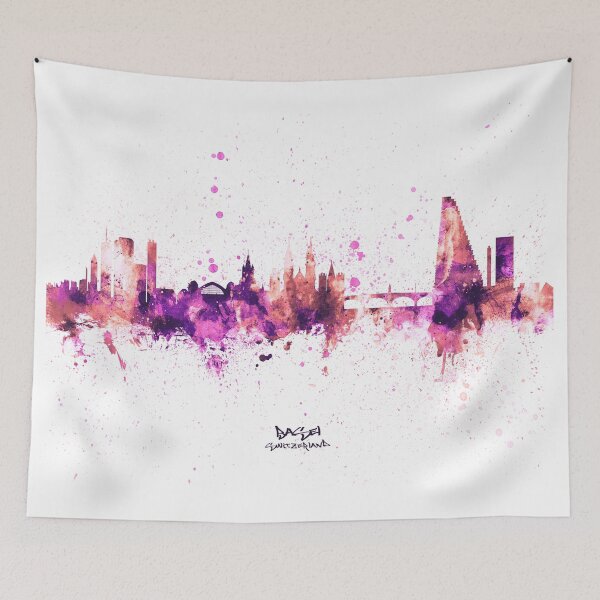 Item preview, Basel Switzerland Skyline designed and sold by ArtPrints.