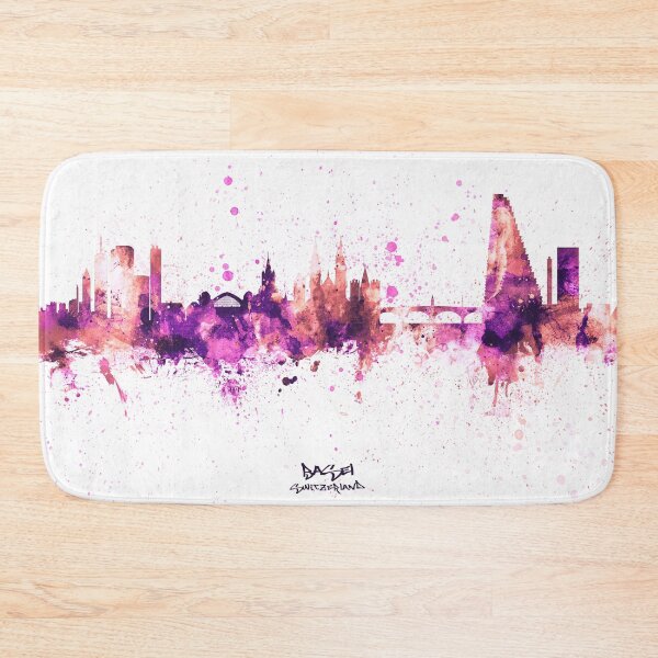 Item preview, Basel Switzerland Skyline designed and sold by ArtPrints.