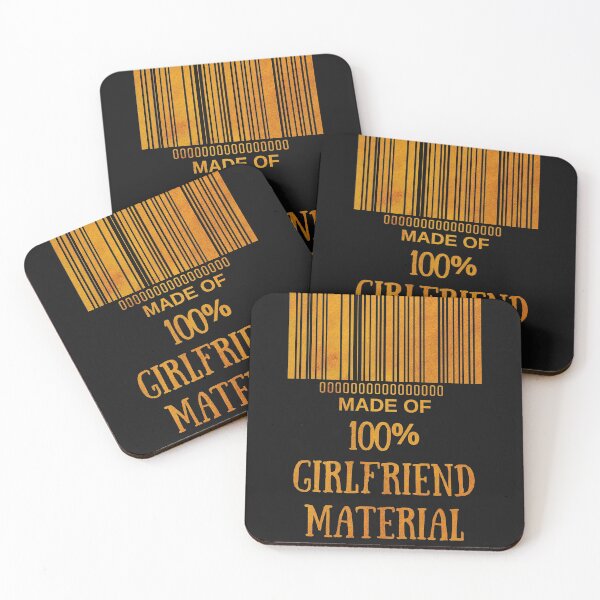 Item preview, Made Of Girlfriend Material Golden- Funny Barcode unique designed and sold by MAEffects.