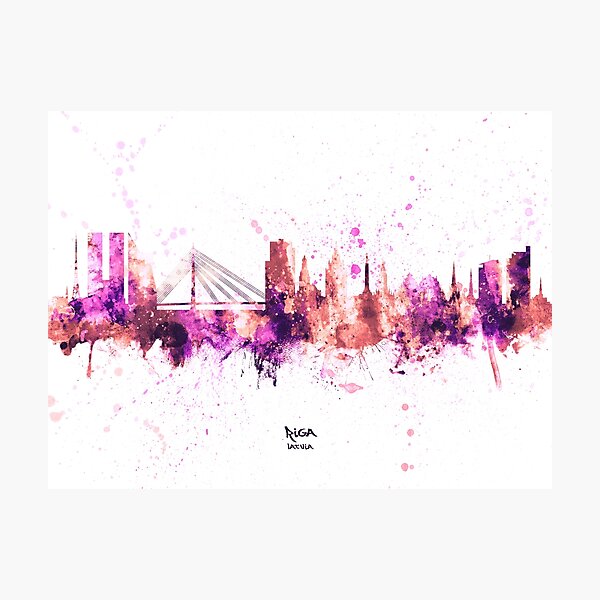 Item preview, Riga Latvia Skyline designed and sold by MICHAEL TOMPSETT.