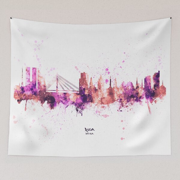 Item preview, Riga Latvia Skyline designed and sold by ArtPrints.