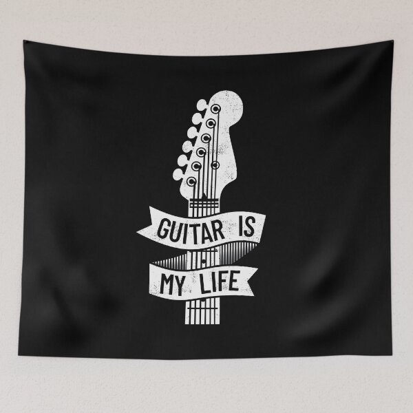 Item preview, Guitar is My Life Electric Guitar Headstock Dark Theme designed and sold by nightsworthy.