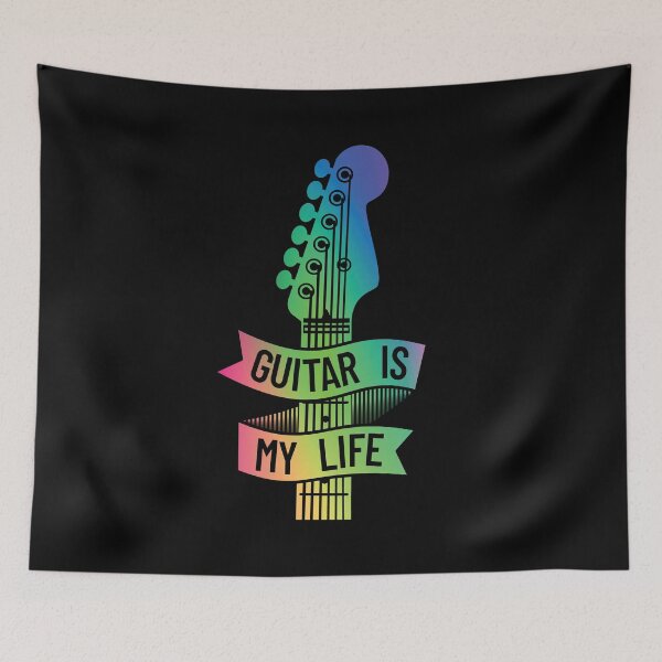 Item preview, Guitar is My Life Electric Guitar Headstock Colorful Theme designed and sold by nightsworthy.