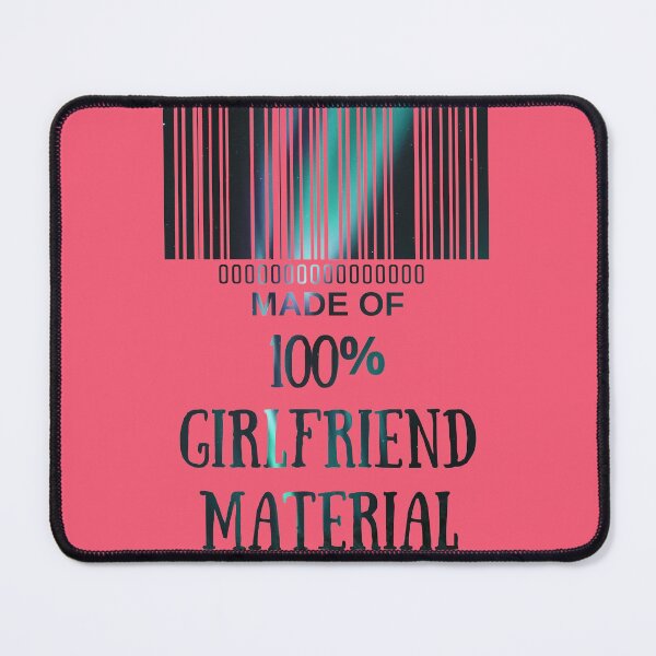 Item preview, Copy of Made Of Girlfriend Material Golden- Funny Barcode unique designed and sold by MAEffects.