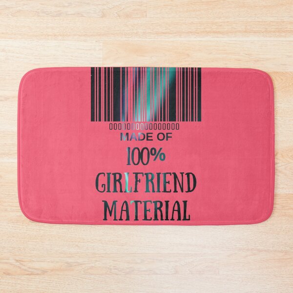 Item preview, Copy of Made Of Girlfriend Material Golden- Funny Barcode unique designed and sold by MAEffects.