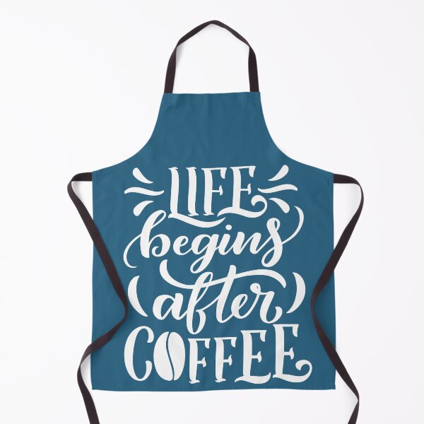 Item preview, life begins after coffee - coffee quote designed and sold by Hoetoons.