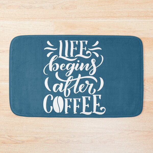 Item preview, life begins after coffee - coffee quote designed and sold by Hoetoons.