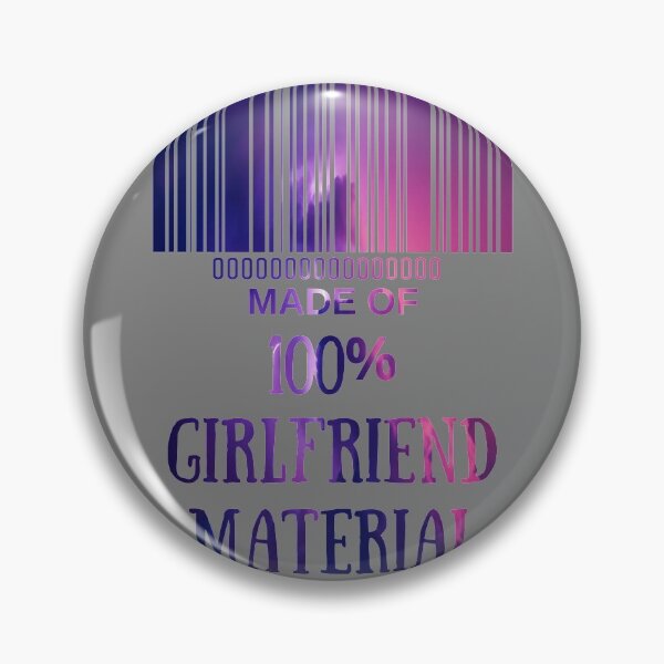 Item preview, Made Of Girlfriend Material Golden- Funny Barcode unique designed and sold by MAEffects.