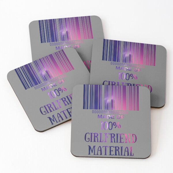 Item preview, Made Of Girlfriend Material Golden- Funny Barcode unique designed and sold by MAEffects.