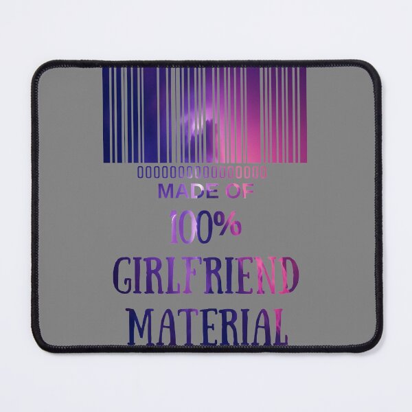 Item preview, Made Of Girlfriend Material Golden- Funny Barcode unique designed and sold by MAEffects.
