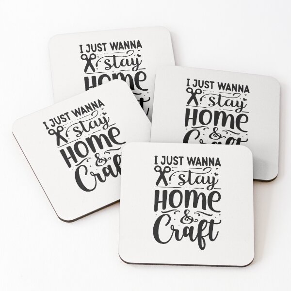 Item preview, I Just Wanna Stay Home and Craft designed and sold by Eamali.
